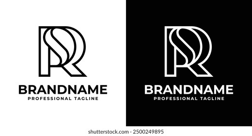 Letters RS Monogram Logo Set, suitable for any business with SR or RS initials