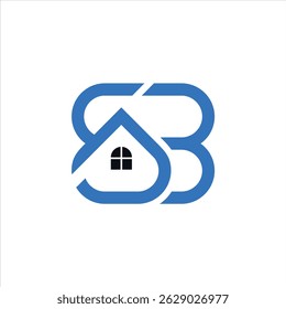 Las letras S y B forman una forma de logotipo de la casa combinada