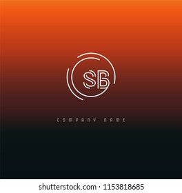 Letters S B Joint logo icon vector template.