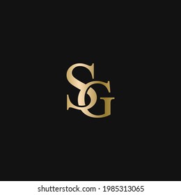 Letters S G logo design. Vector illustration.