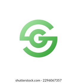  letters s and g logo icon vector illustration