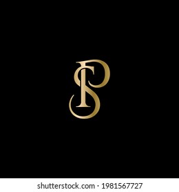 Letters S P logo. Vector illustration.