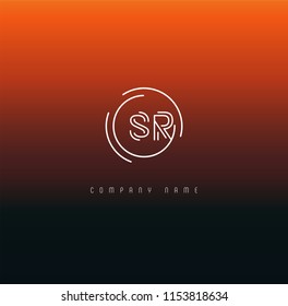 Letters S R Joint logo icon vector template.