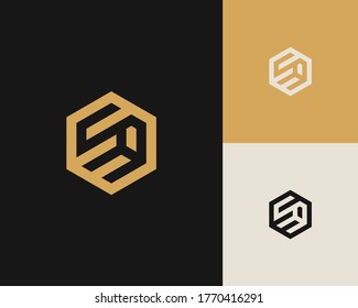 Diseño del logotipo de la línea de letras S y A o SA. Emblema lineal minimalista elegante. Elegante elemento vectorial de lujo. Logotipo de negocio premium. Símbolo gráfico del alfabeto para la identidad empresarial