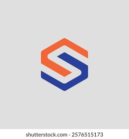 letters s and sss text logo design vector