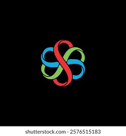 letters s and sss text logo design vector