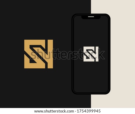 Letters S and Y or SY line logo design. Linear minimal stylish emblem. Luxury elegant vector element. Premium business logotype. Graphic alphabet symbol for corporate business identity
