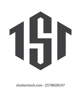 Letters S1 Monogram Logo. Property logo with letter S and Number 1