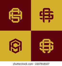 Letras AS o SA monograma logotipo inicial para ropa, ropa, marca