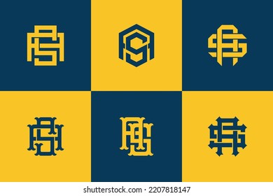 Letters AS or SA monogram template logo initial for clothing, apparel, brand
