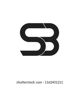 letters sb linked monogram logo vector