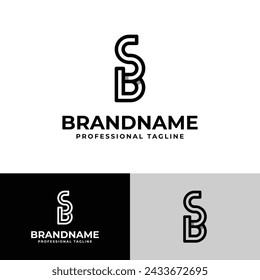Letters SB Monogram Logo, Suitable for business with SB or BS initials