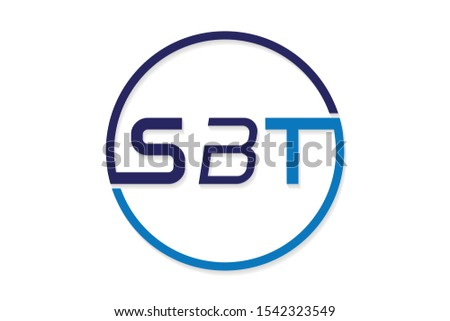 Letters SBT  logo Design template