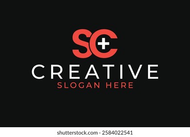 Letters SC health logo design