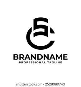 Letters SC Monogram Logo, suitable for any business with SC or CS initials
