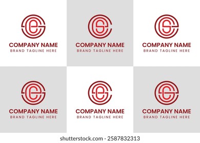 Letters SCE SEC CES CSE ECS ESC Monogram Logo, suitable for any business