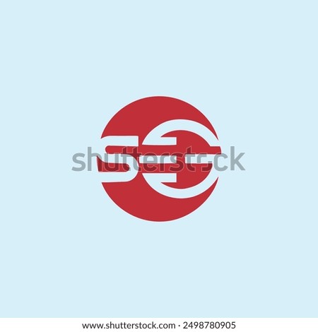 letters seg text logo design vector