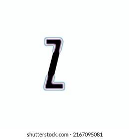 letters set fantasy cosmic holographic font vector illustration