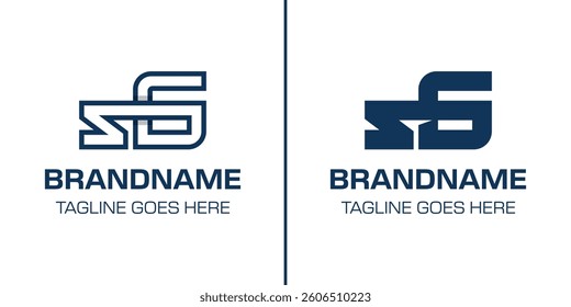 Letters SG Monogram Logo Set, suitable for any brand with GS or SG initials