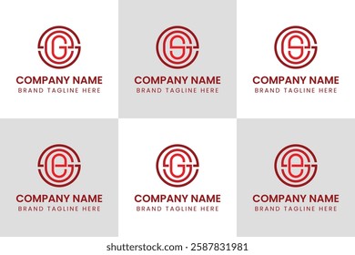 Letters SGE SEG GES GSE EGS ESG Monogram Logo, suitable for any business