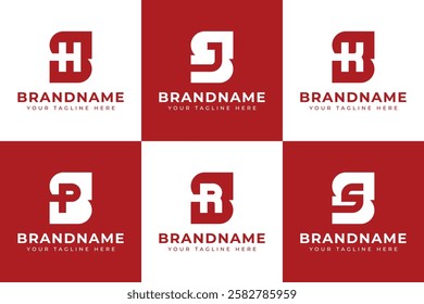 Letters SH SJ SK SP SR SS Monogram Logo, for HS SH JS SJ KS SK PS SP RS SR SS initials