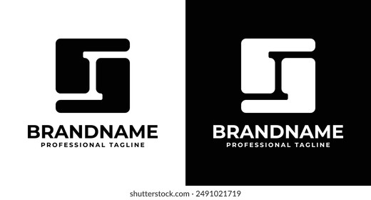 Letters SI Monogram Logo, , suitable for any business with SI or IS initials