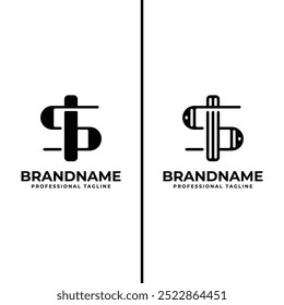 Letras SI Monogram Logo, adequado para qualquer negócio com iniciais SI ou IS