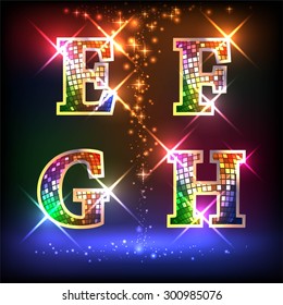 Letters for signs with stars