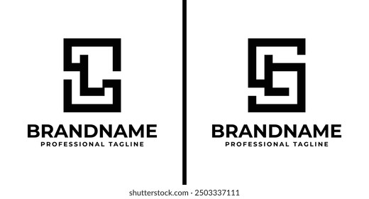 Letters SL Monogram Logo, suitable for any business with LS or SL initials