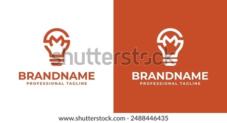 Letters SM Bulb Logo, Suitable for Smart Home Technology Companies