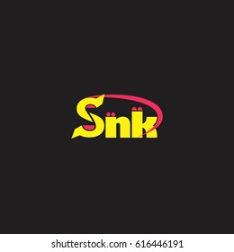 Letters SNK Ornate Design Logo Vector