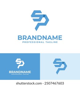 Letters SP Hexagon Logo, suitable for any business with PS or SP initials