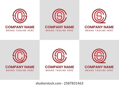 Letters SQC SQC QCS QSC CQS CSQ Monogram Logo, suitable for any business