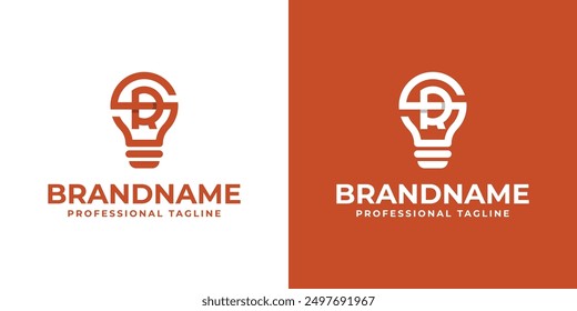 Letters SR Bulb Logo, Suitable for Smart Home Technology Companies