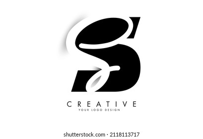 Letters Ss Logo Minimalist Design Letters Stock Vector (Royalty Free ...