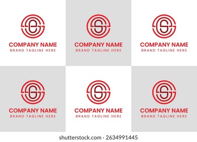 Letters SSE SES ESS SSG SGS GSS Monogram Logo, suitable for any business