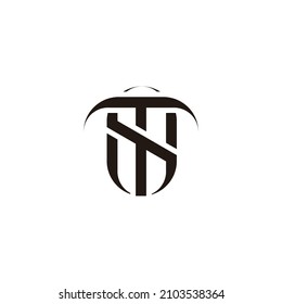 letras st simple vector de logotipo limpio vinculado geométricamente