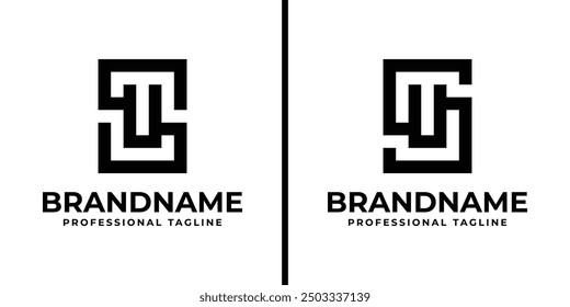 Letters SU Monogram Logo, suitable for any business with US or SU initials