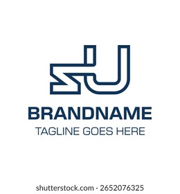 Letters SU Monogram Logo, geschikt voor elk merk met US of SU initialen