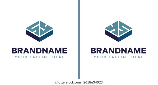 Letters SY and YS Box Logo, symbolizing strength, stability, and precision