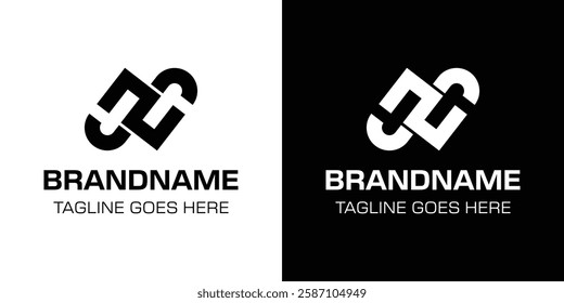 Letters SZ Monogram Logo, suitable for any brand with SZ or ZS initials