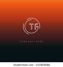 Letters T F Joint logo icon vector template.