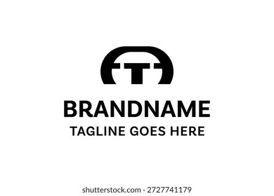 Buchstaben AT TA Einfaches Logo, geeignet für jedes Geschäft mit TA oder AT Initialen