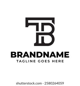 Letters TB Monogram Logo, suitable for any brand with TB or BT initials