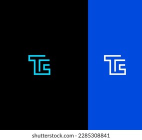 Letras TC, CT, TS, ST con un diseño minimalista. Cartas con diseño elegante, sencillo y de dos letras.