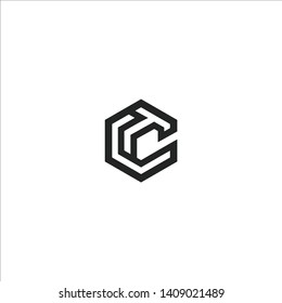 Letters TC logo design template