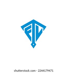 Letters TFV Anchor logo. The logo is Simple and Modern.
