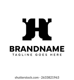 Buchstaben TH Monogram Logo, für jede Marke mit TH oder HT Initialen