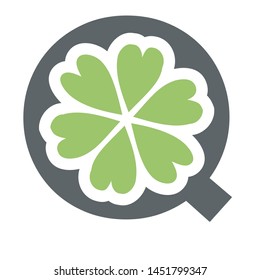 letters that join green leaves