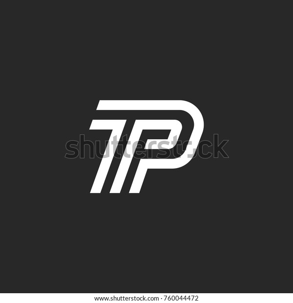 Letters Tp Logo Initials Minimal Style Stock Vector (Royalty Free ...